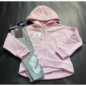 NWT Nike Hoodie & Leggings Set Girls Size 3T